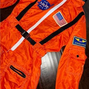 Orange NASA Commander Jumpsuit Halloween costume